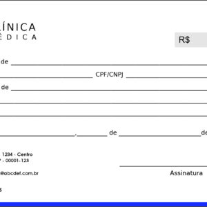 Recibo em 2 vias Urologia Coimbra - Imagem 1