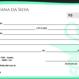 Recibo em 2 vias Farmácia Madrid