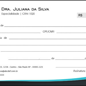 Recibo em 2 vias Performance Baja
