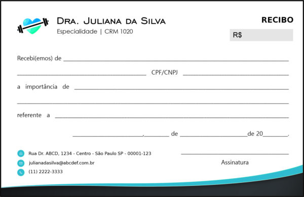Recibo em 2 vias Performance Baja Recibo em 2 vias Performance Baja