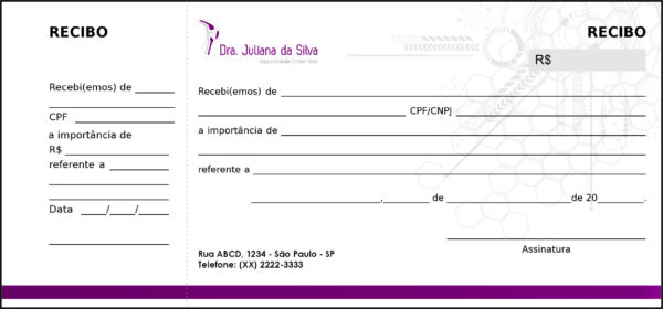Recibo com Canhoto Ortopedia Neápolis Recibo com Canhoto Ortopedia Neápolis