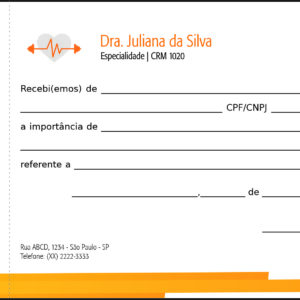 Recibo com Canhoto Performance Budapeste