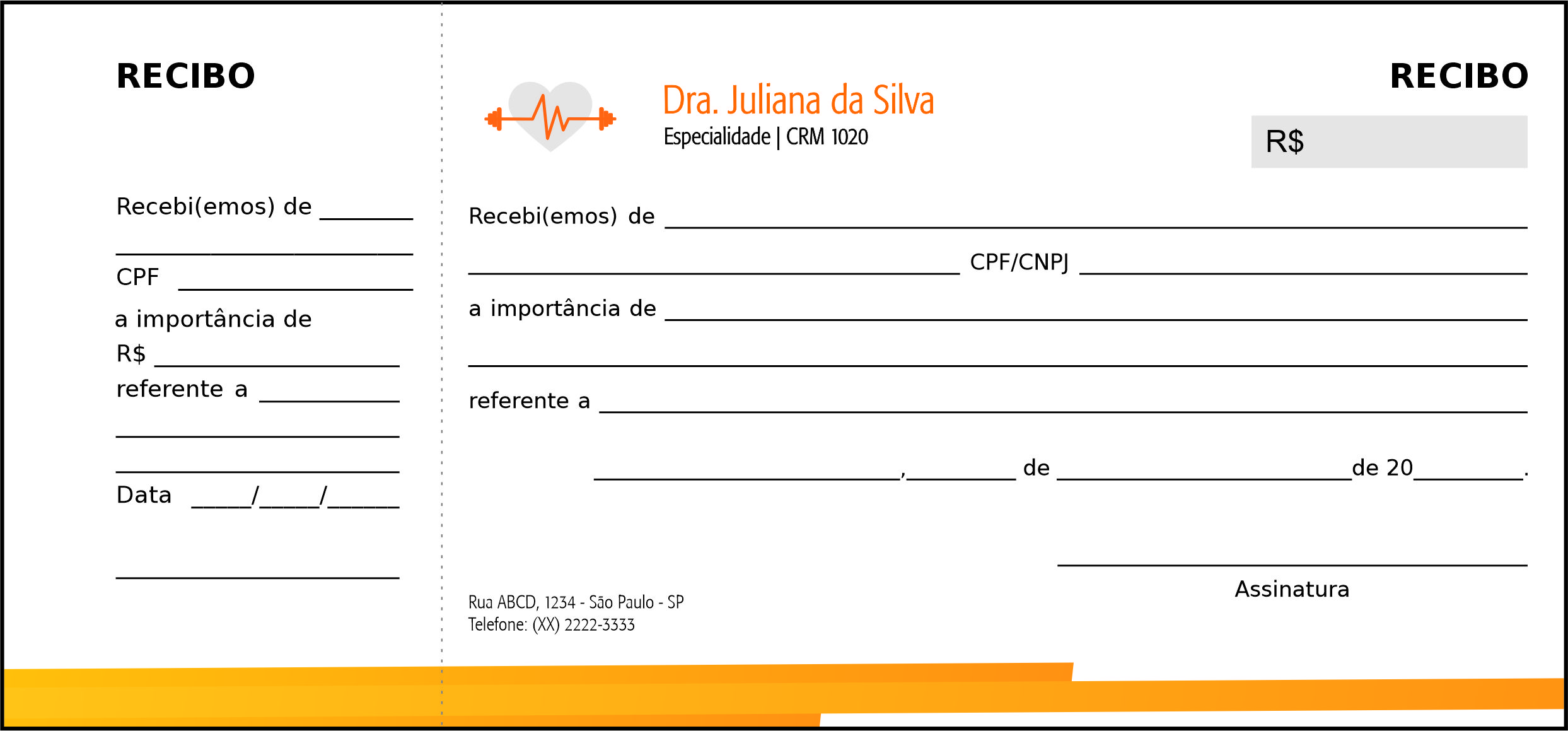 Recibo com Canhoto Performance Budapeste