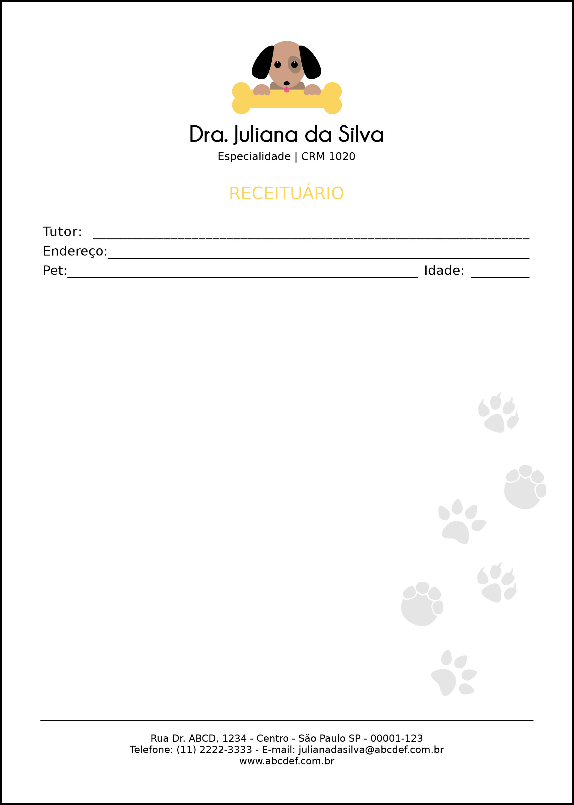Receituário Veterinário Linz