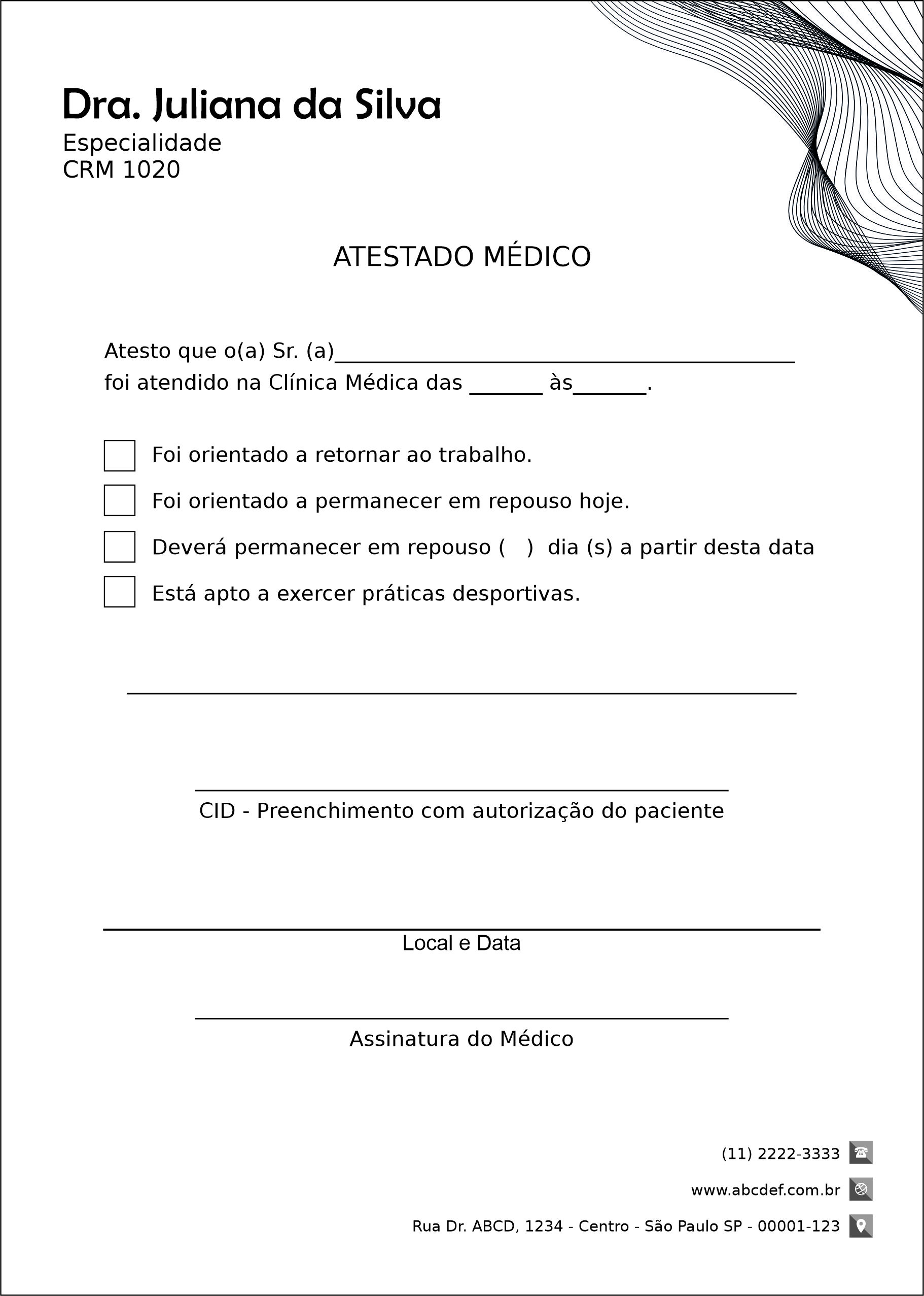 Atestado Otorrinolaringologia Granada