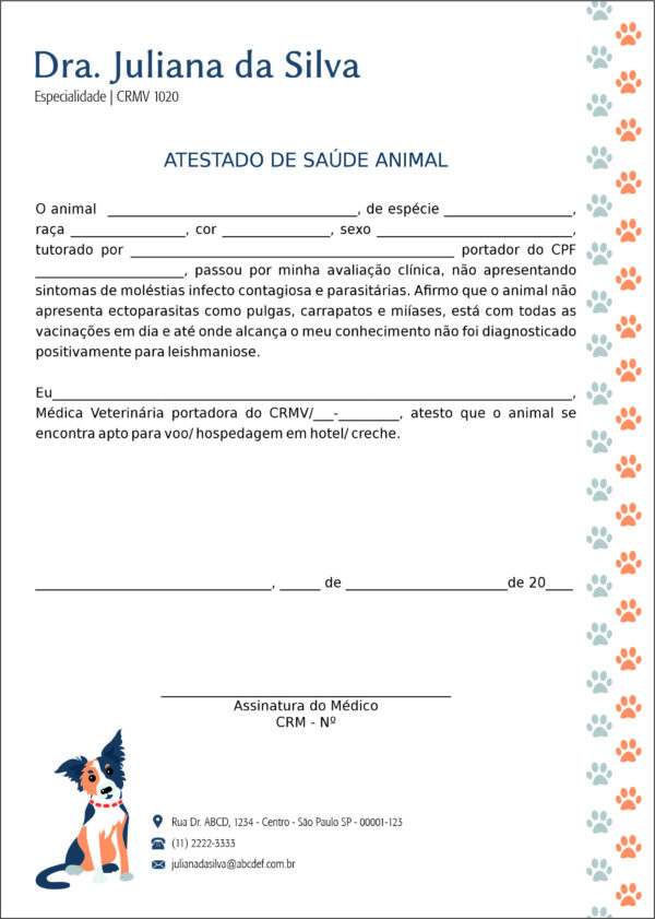 Atestado Veterinário Wels Atestado Veterinário Wels