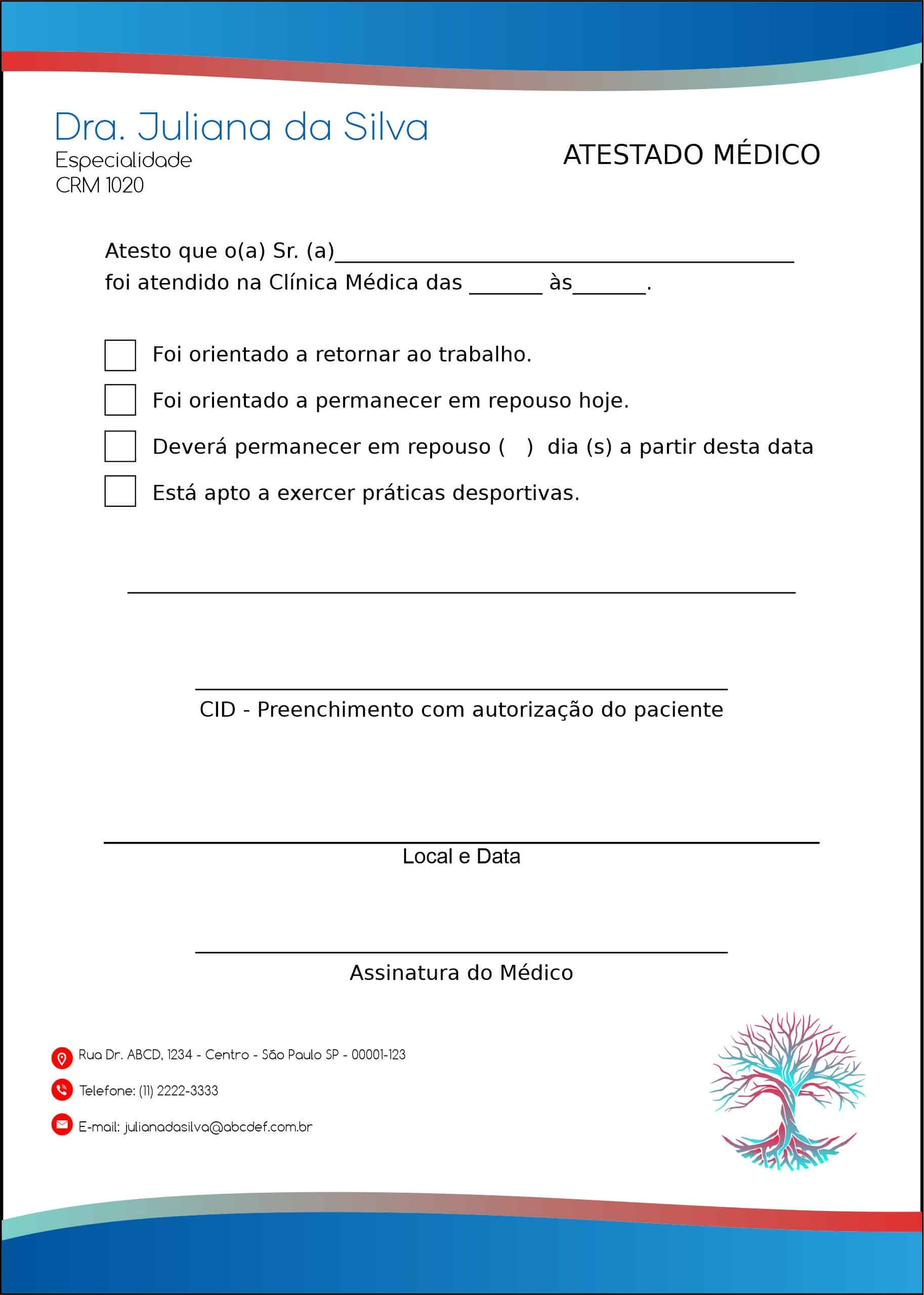 Atestado Angiologia e Vascular Bruges