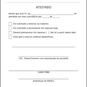 Atestado Médico Troia