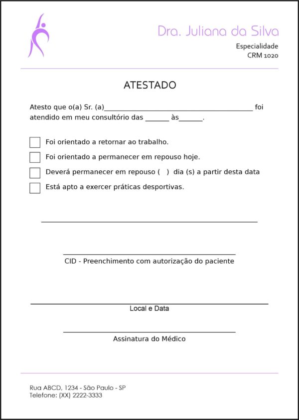 Atestado Médico Troia Atestado Médico Troia