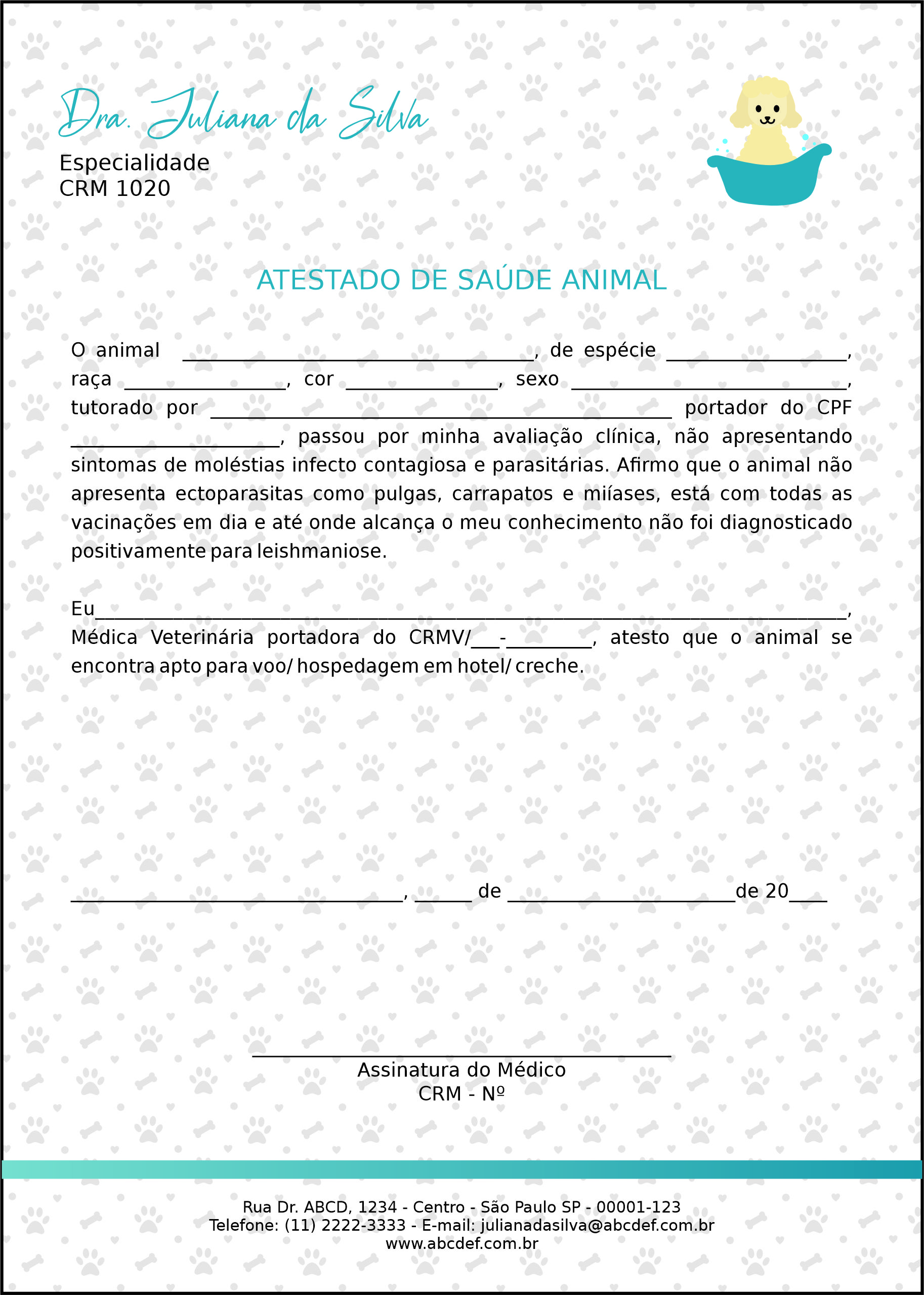 Atestado Veterinário Enns