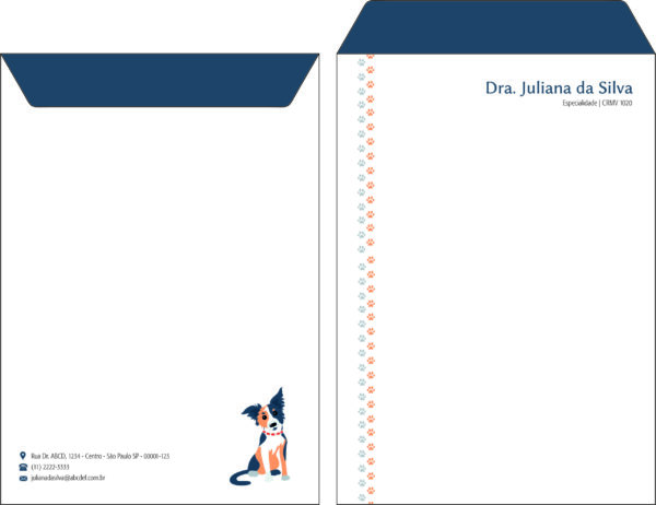Envelope Saco 24x34cm Veterinário Wels Envelope Saco 24x34cm Veterinário Wels