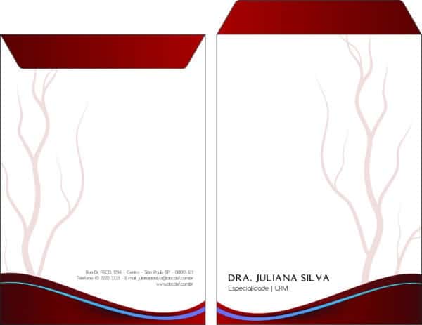 Envelope Saco 24x34cm Angiologia e Vascular Bruxelas