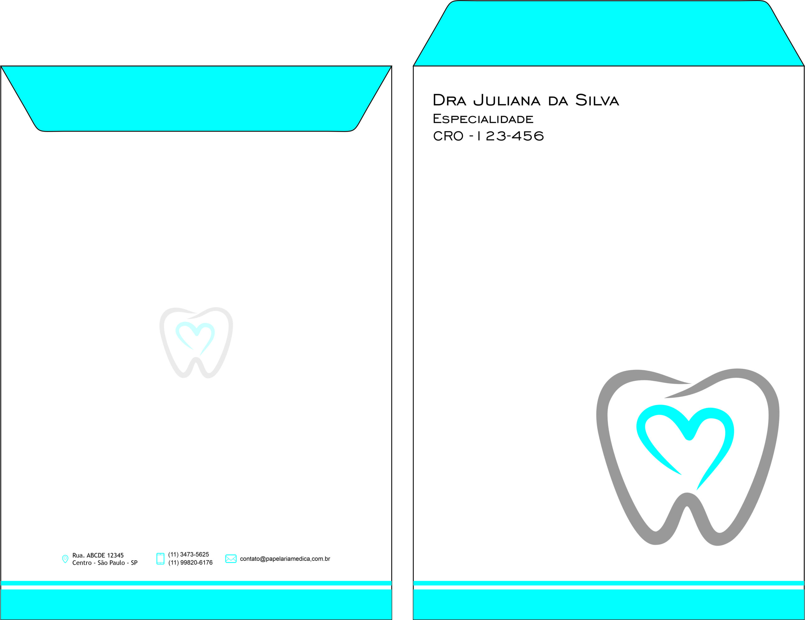 Envelope Saco 24x34cm Odontologia Rennes