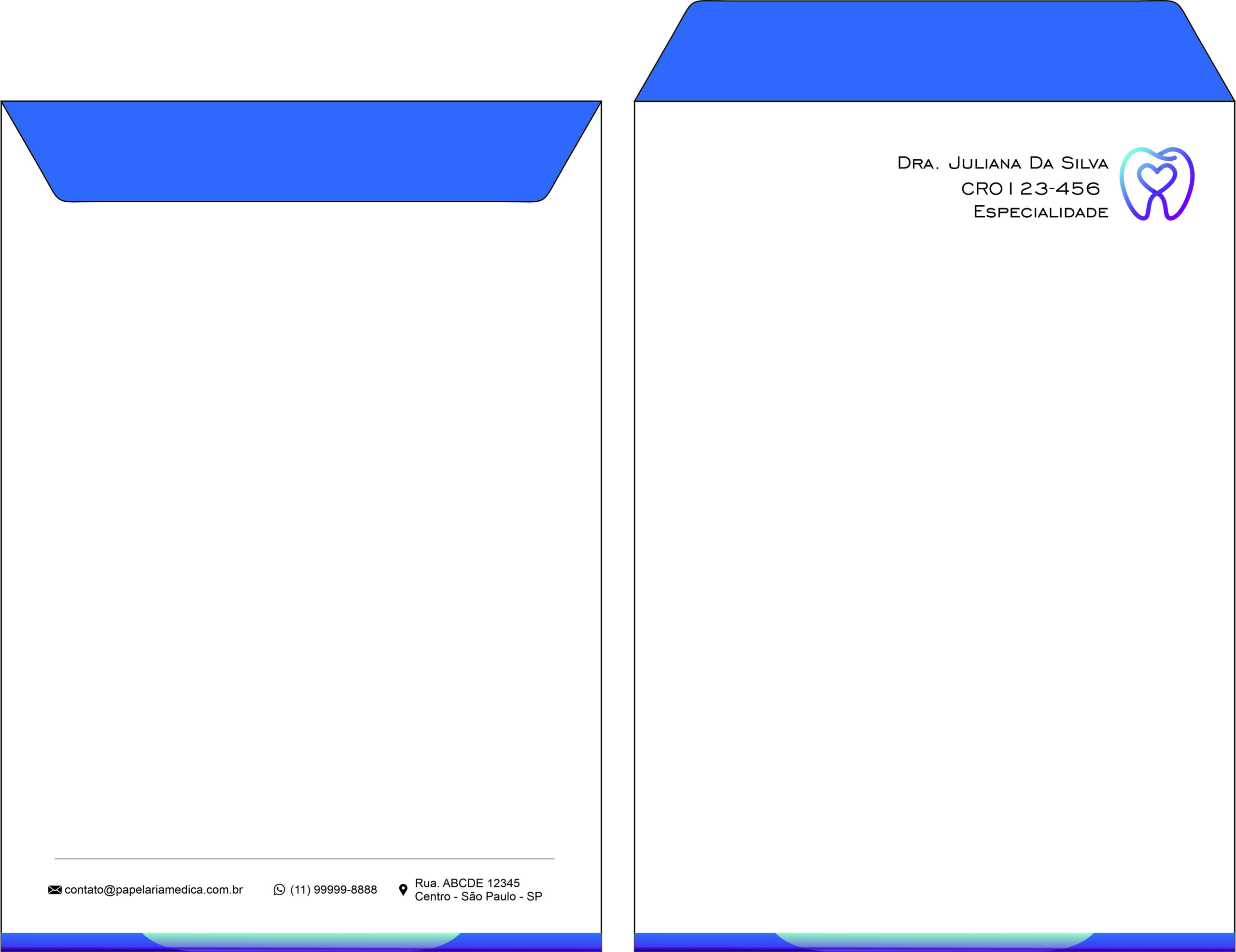 Envelope Saco 24x34cm Odontologia Paris