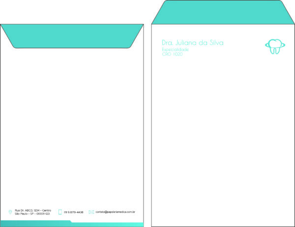 Envelope Saco 24x34cm Odontologia Lille Envelope Saco 24x34cm Odontologia Lille