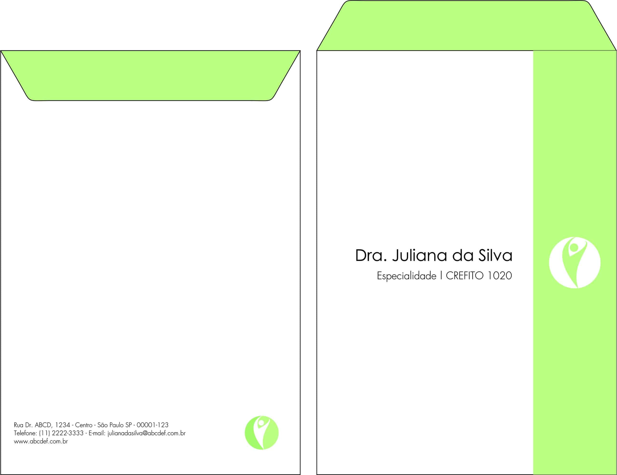 Envelope Saco 24x34cm Fisioterapia Corinto