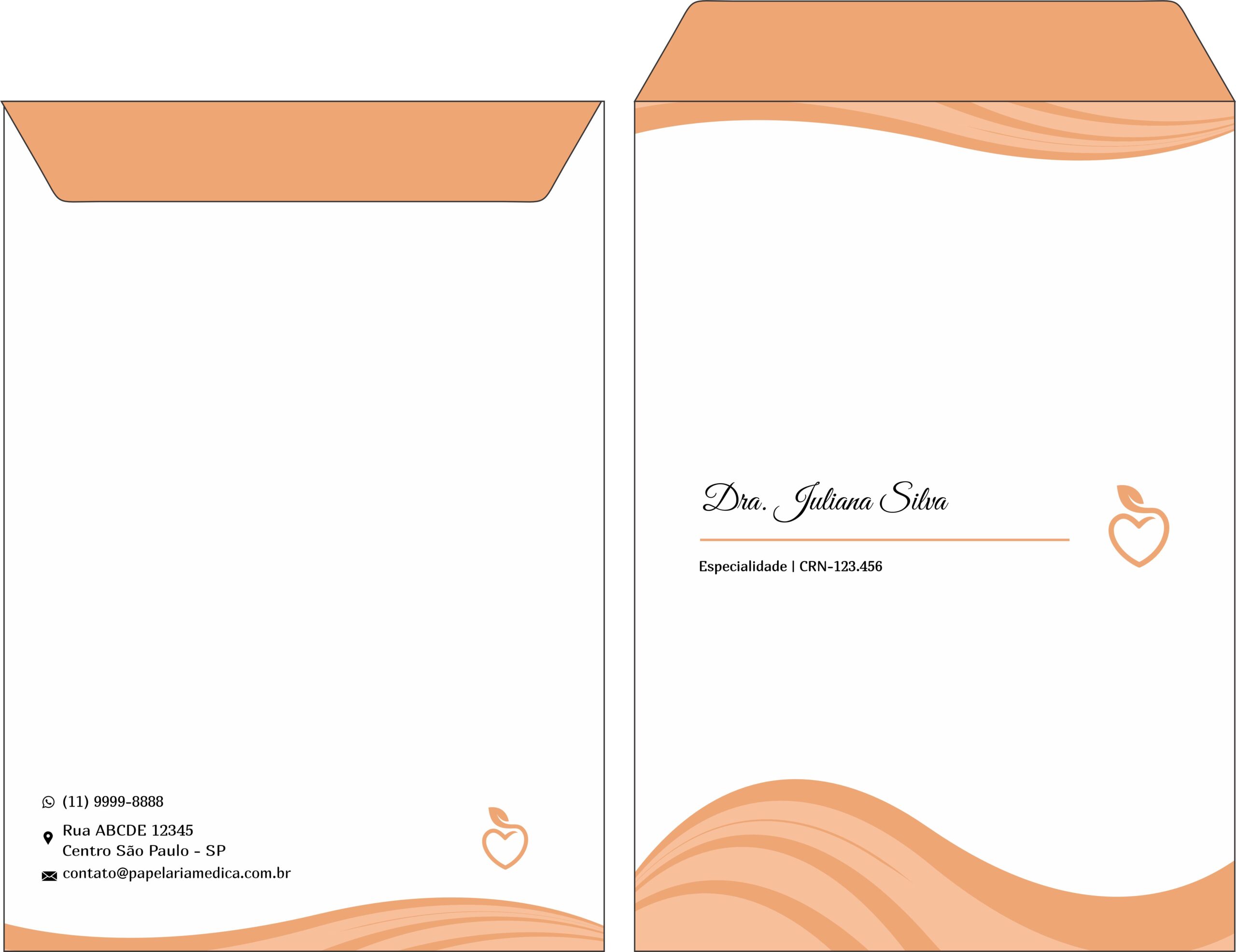 Envelope Saco 24x34cm Nutricionista La Plata