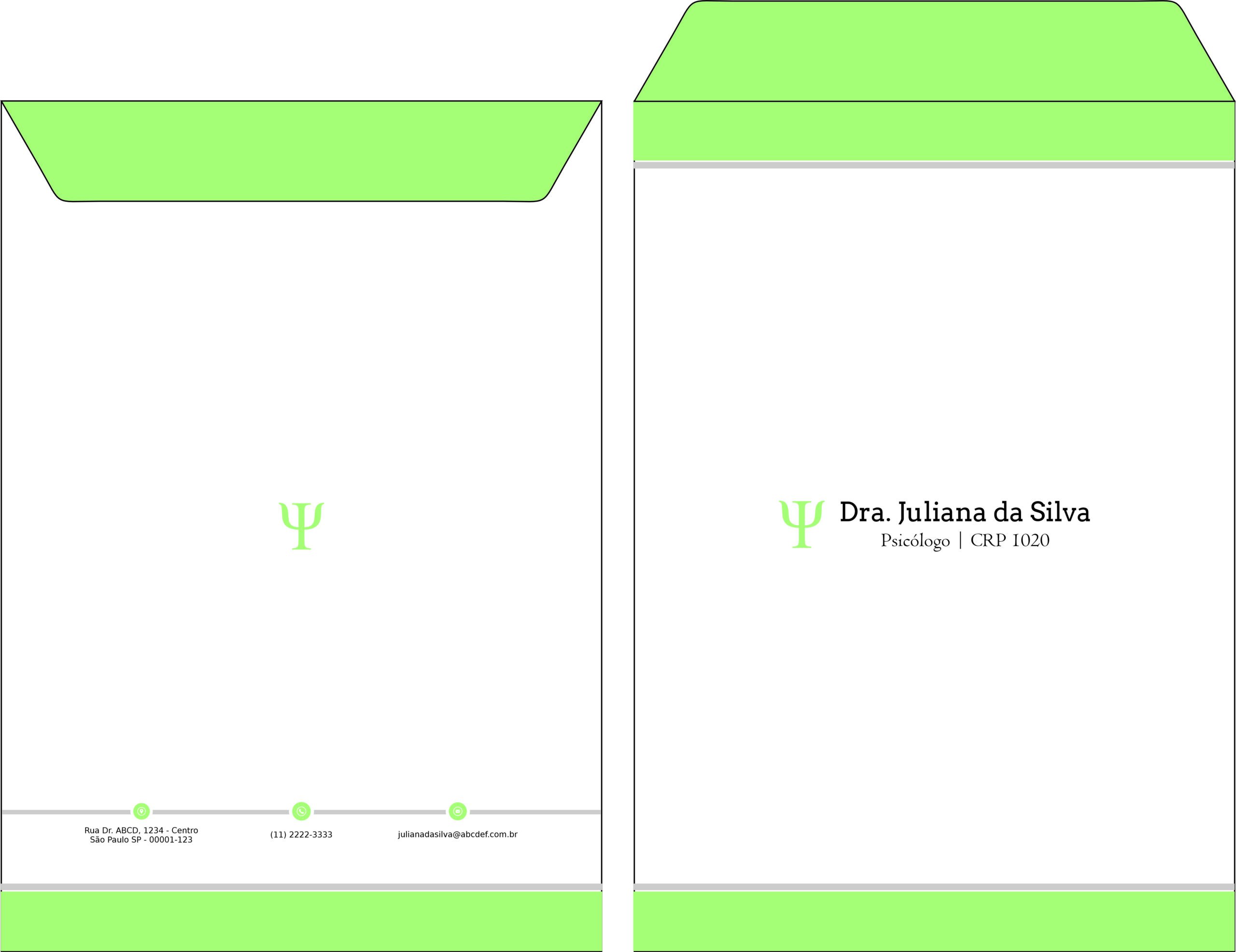 Envelope Saco 24x34cm Psicológico Frankfurt
