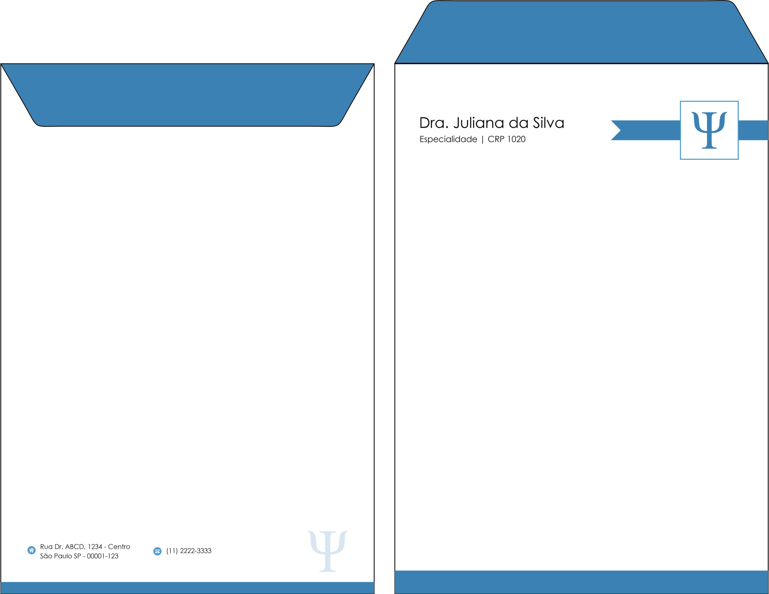 Envelope Saco 24x34cm Psicologia Bremen