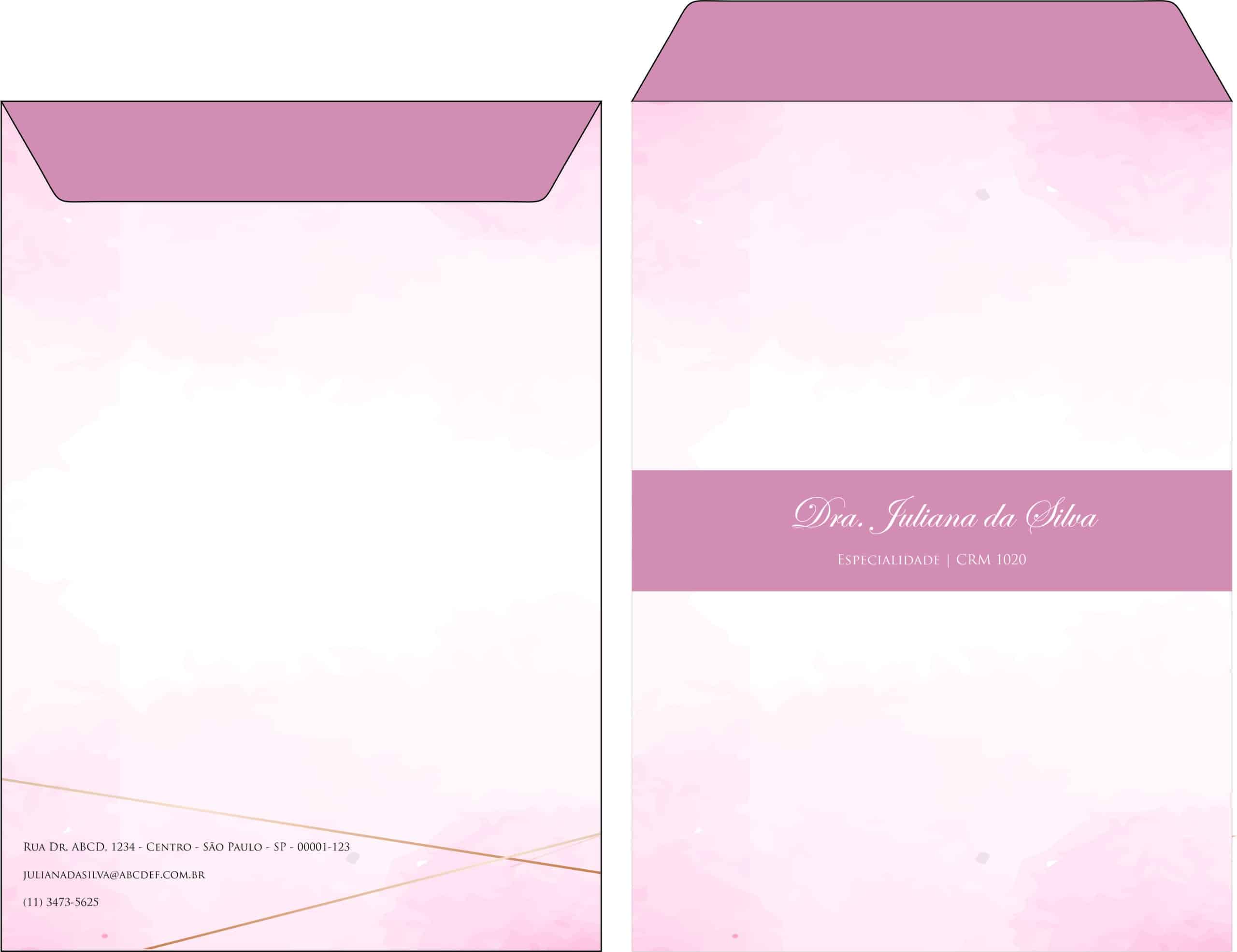 Envelope Saco 24x34cm Dermatologista Cambridge
