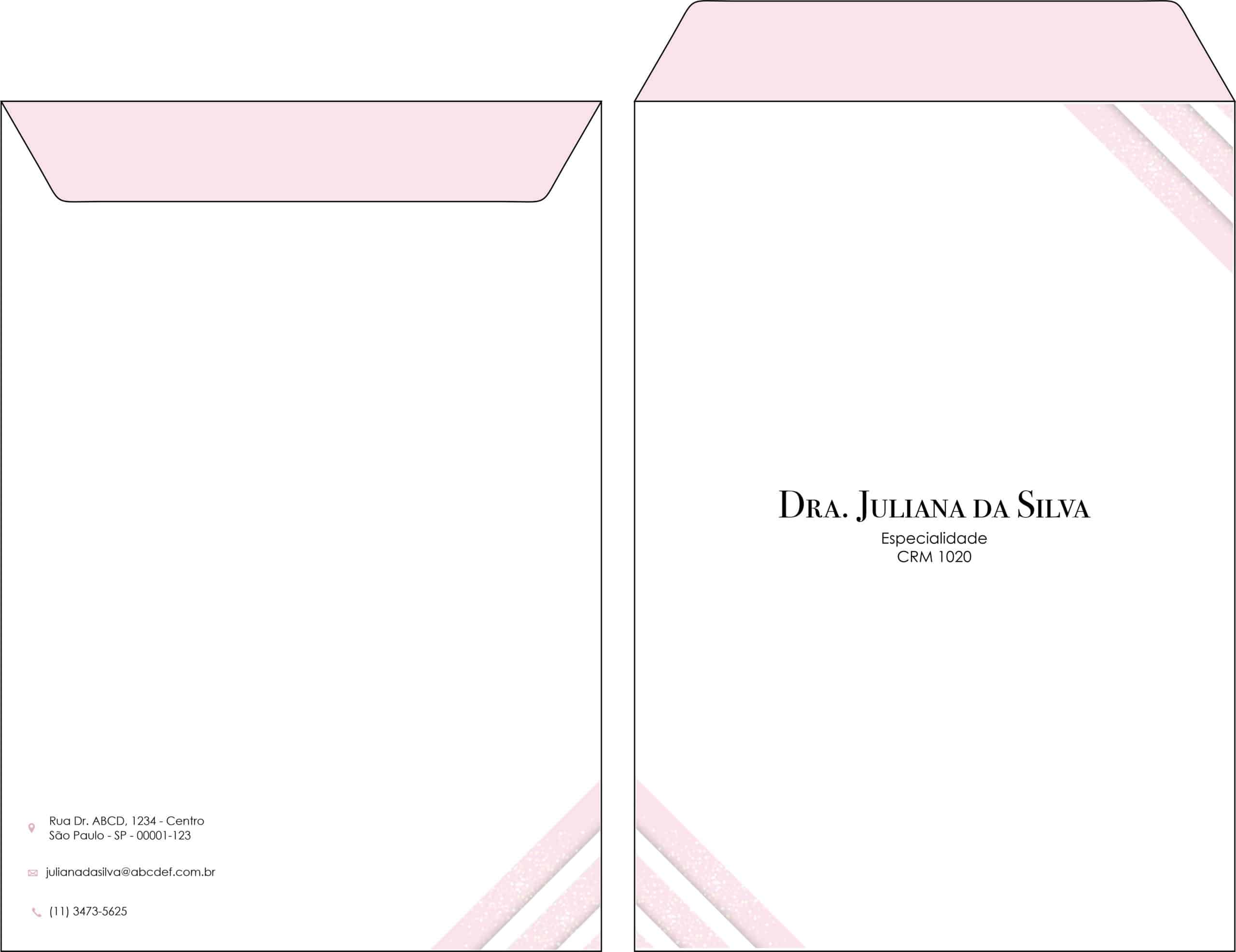 Envelope Saco 24x34cm Dermatologista Burford