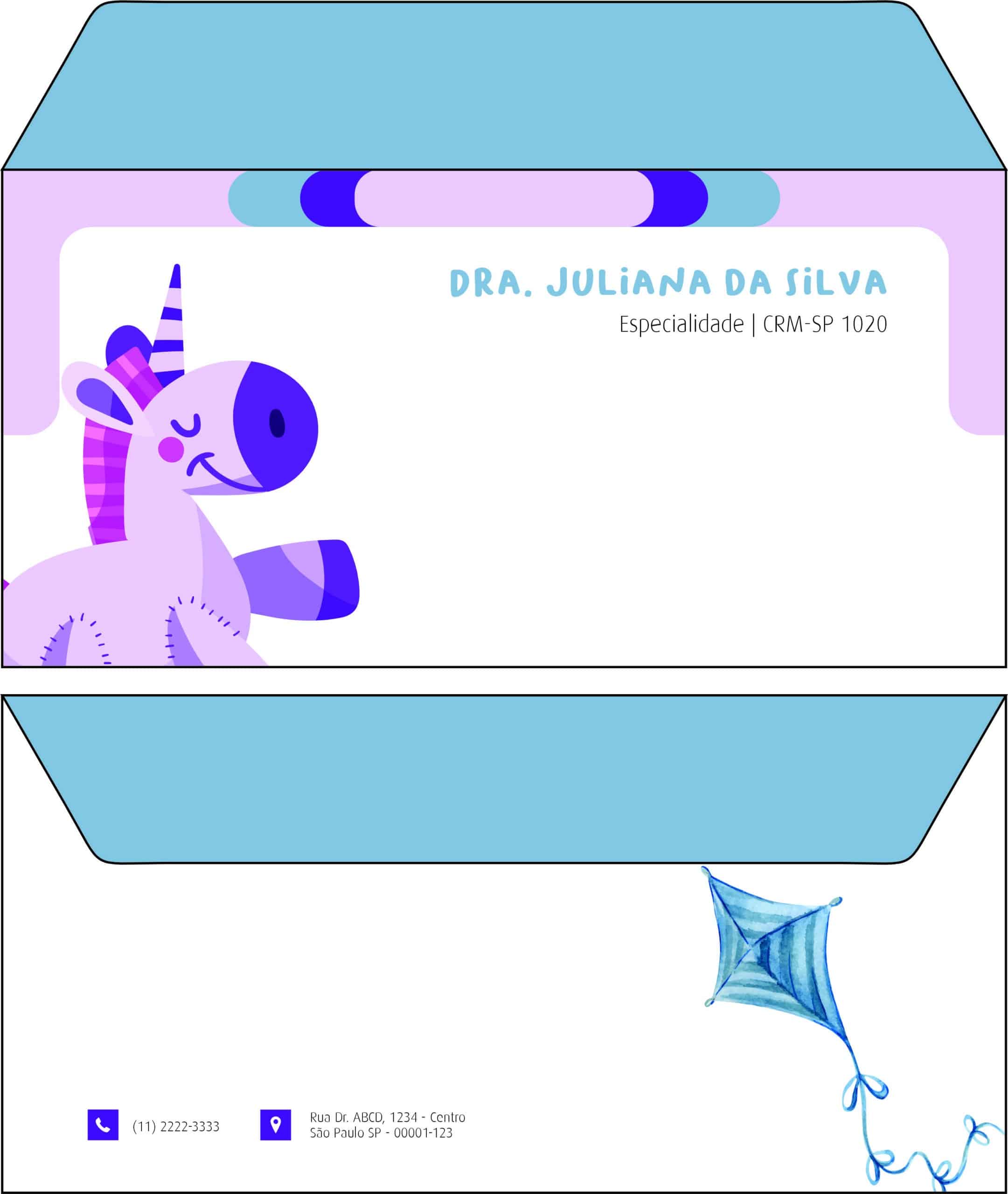 Envelope Ofício (Carta) Pediatra Opole