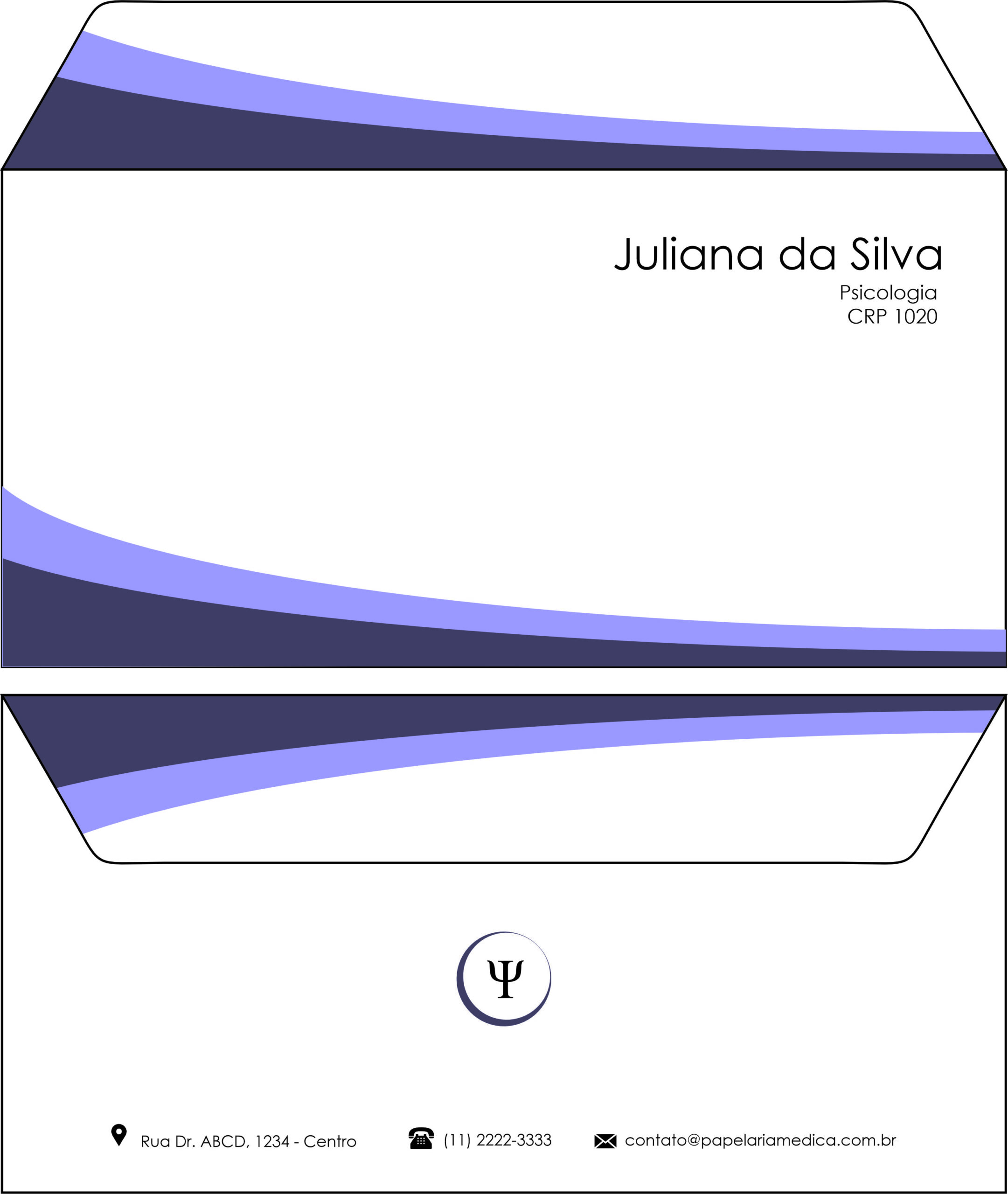 Envelope Ofício (Carta) Psicológico Bamberg