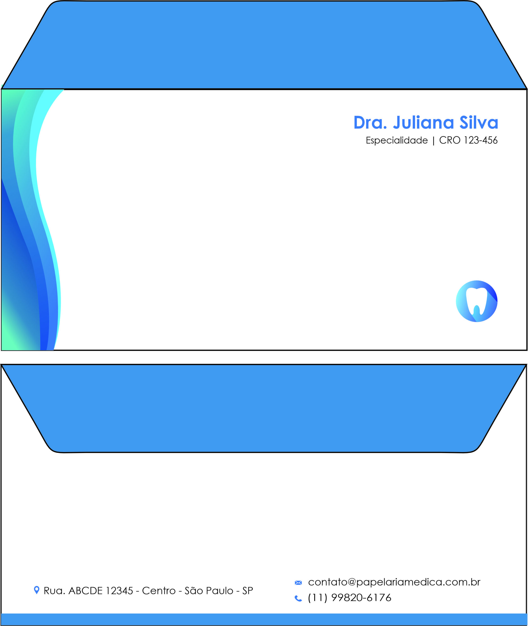 Envelope Ofício (Carta) Odontologia Nantes