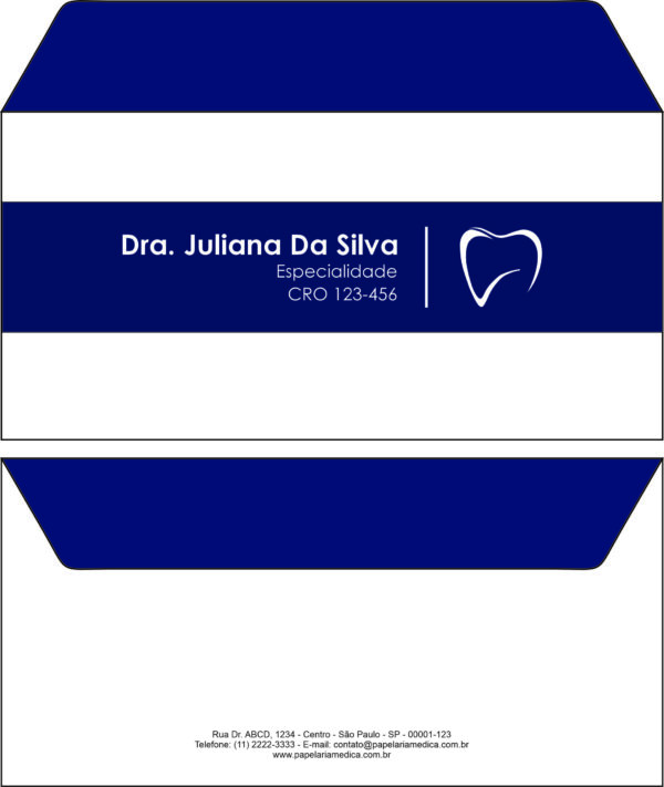 Envelope Ofício (Carta) Odontologia Colmar Envelope Ofício (Carta) Odontologia Colmar