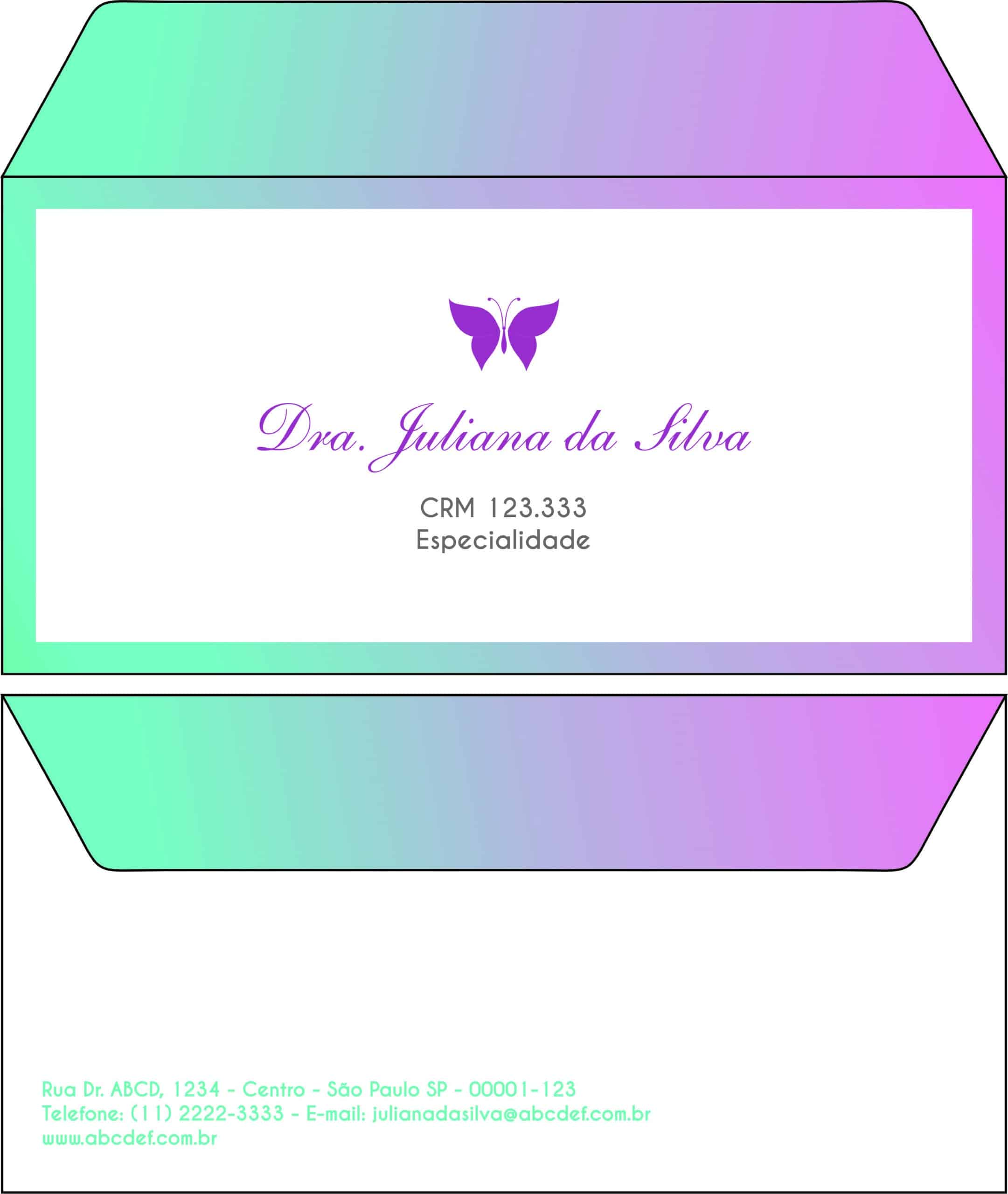 Envelope Ofício (Carta) Endocrinologia Victoria