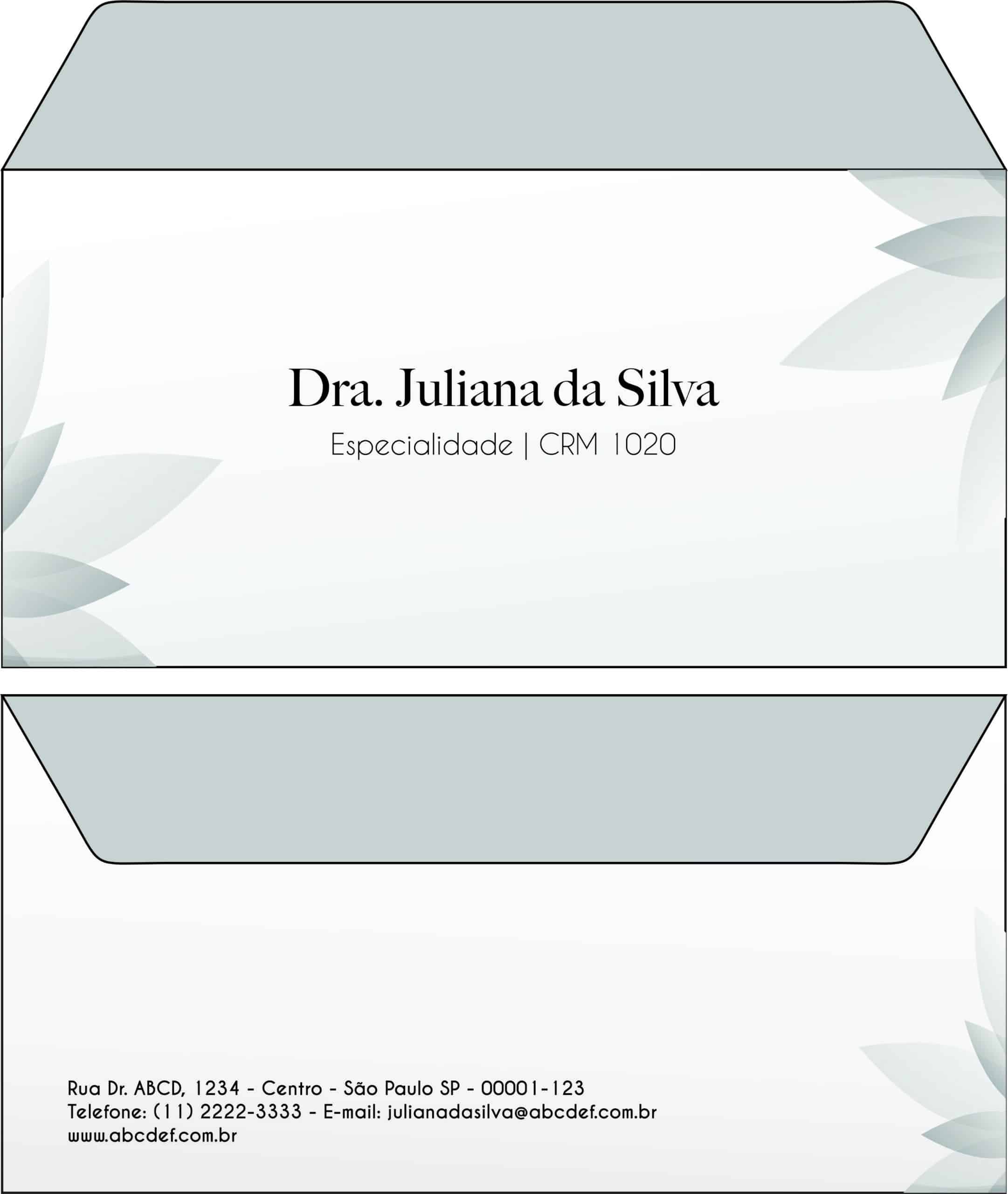 Envelope Ofício (Carta) Clínica Geral Faium