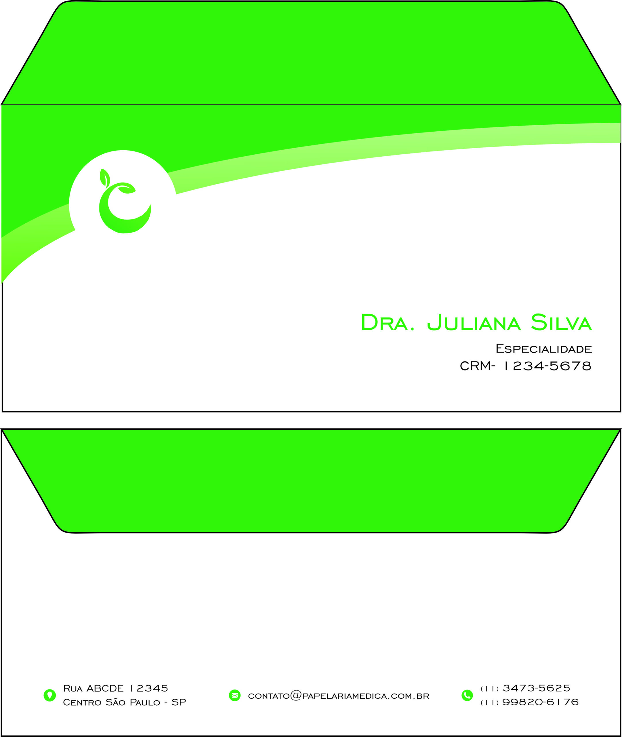 Envelope Ofício (Carta) Nutricionista Córdoba