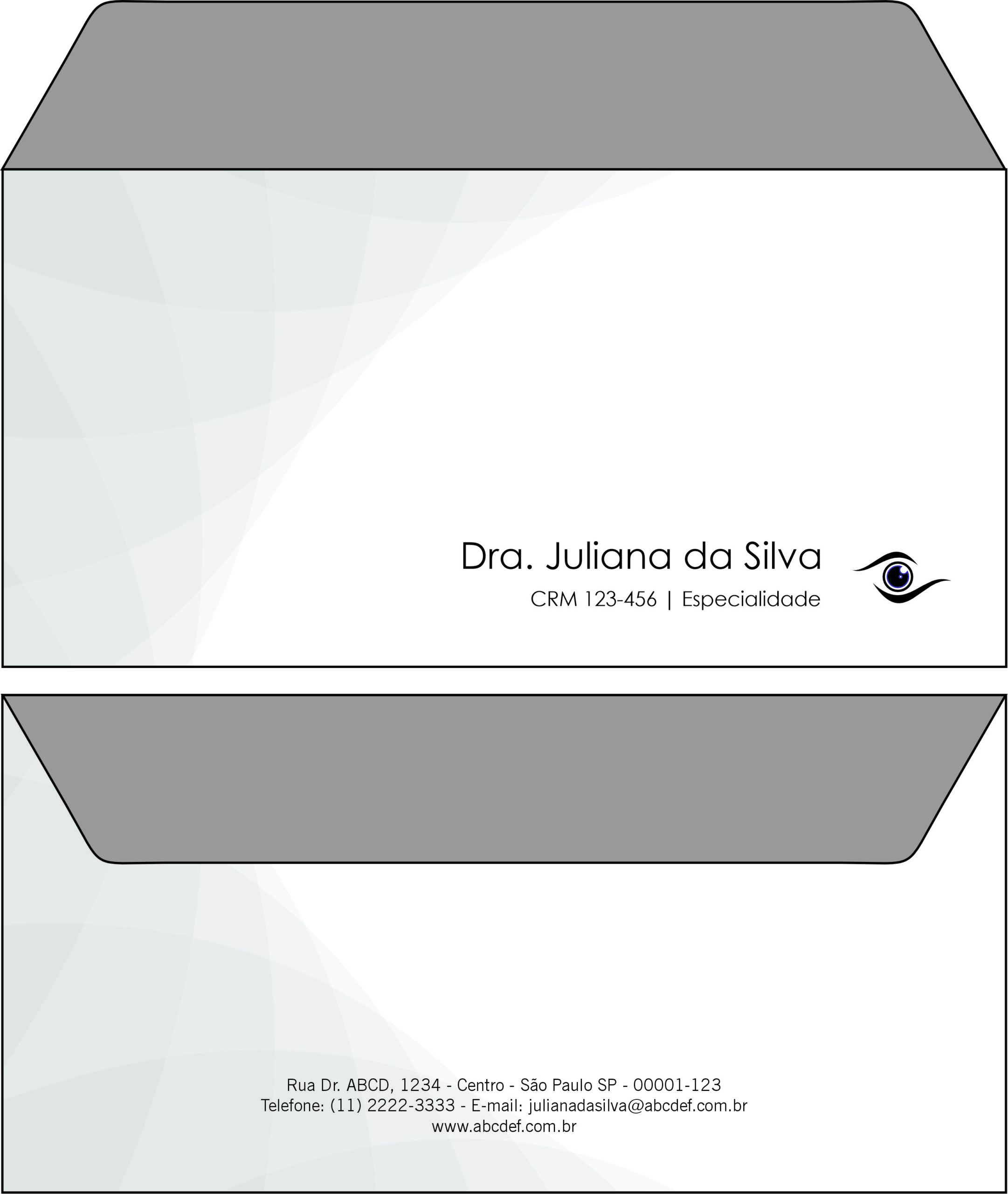 Envelope Ofício (Carta) Oftalmologia Estocolmo