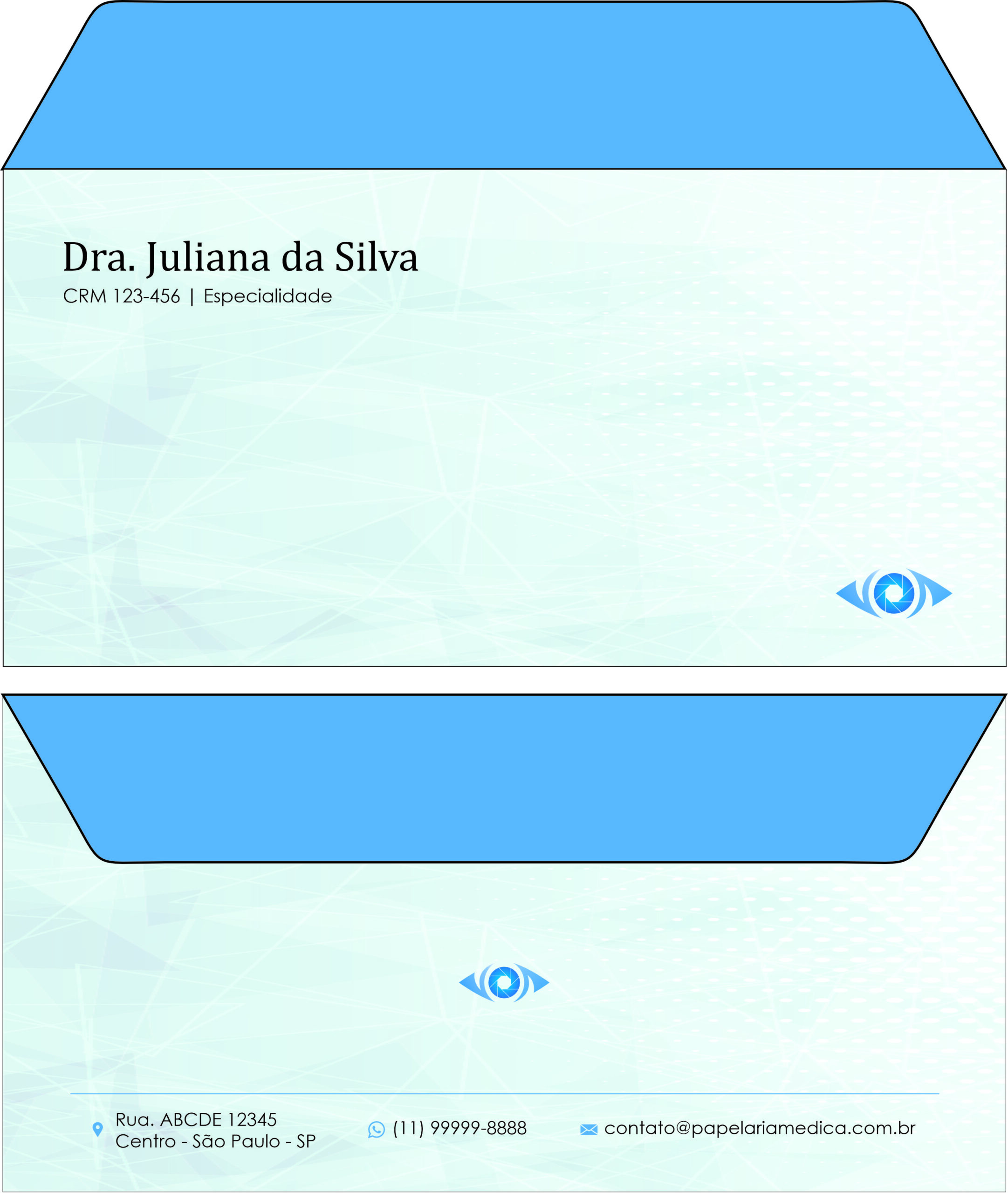 Envelope Ofício (Carta) Oftalmologia Gotemburgo