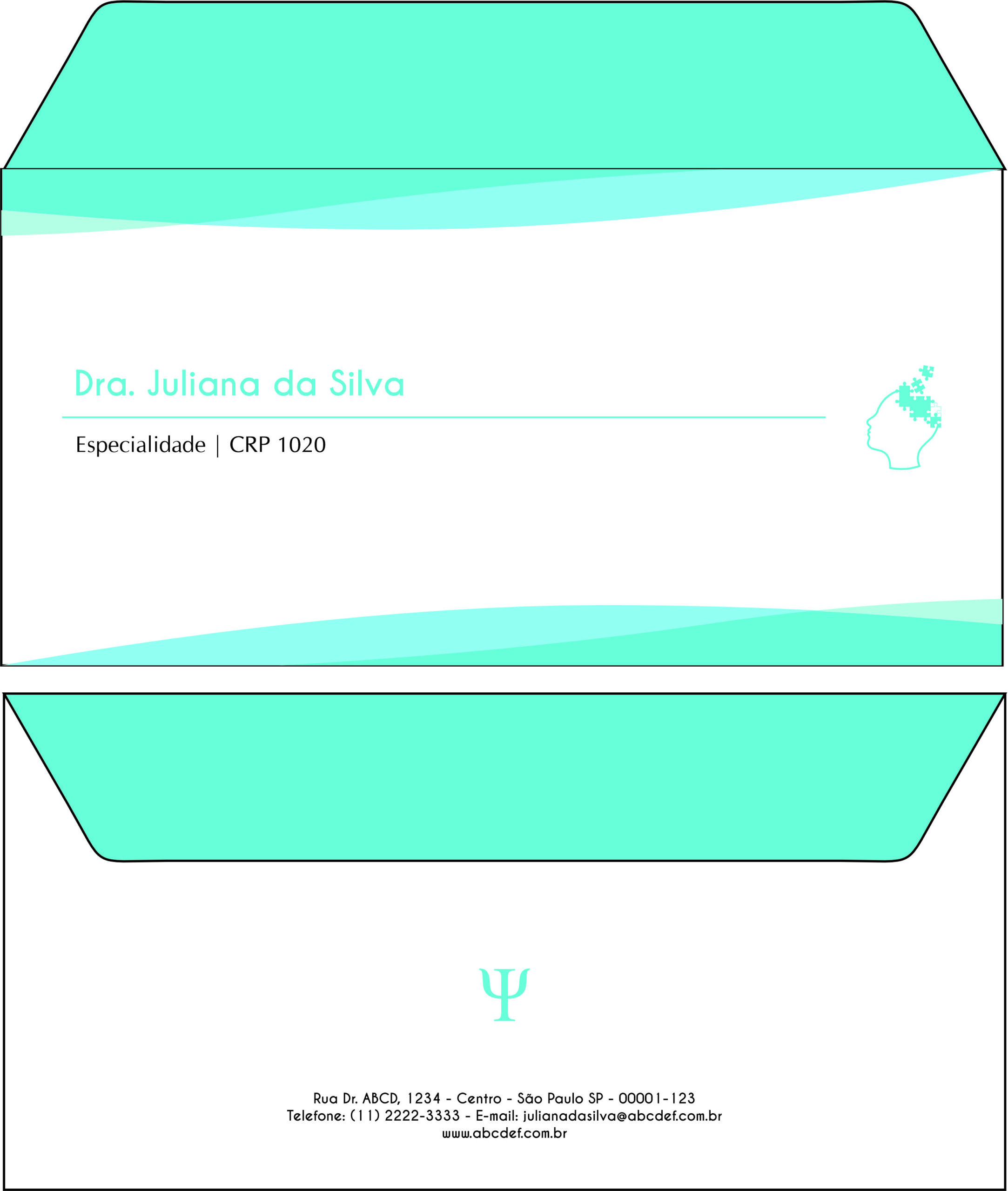 Envelope Ofício (Carta) Psicológico Düsseldorf