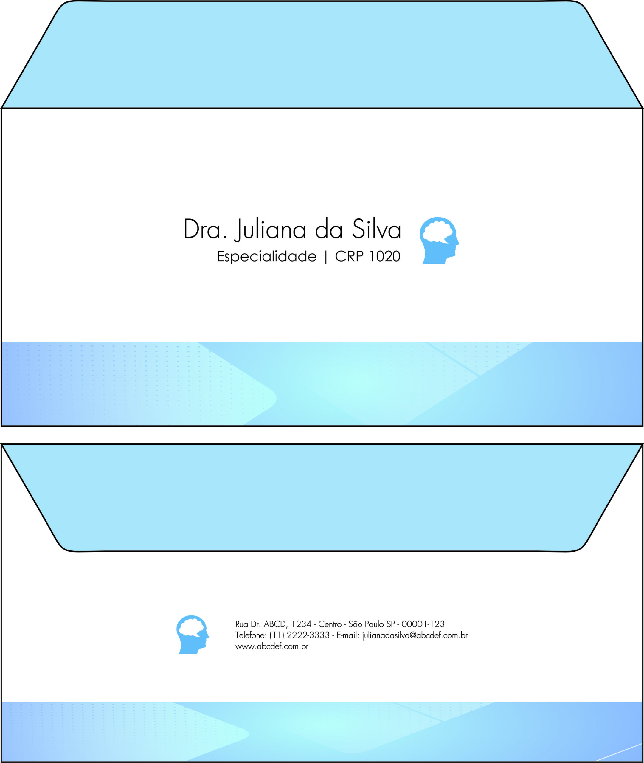 Envelope Ofício (Carta) Psicológico Nuremberg