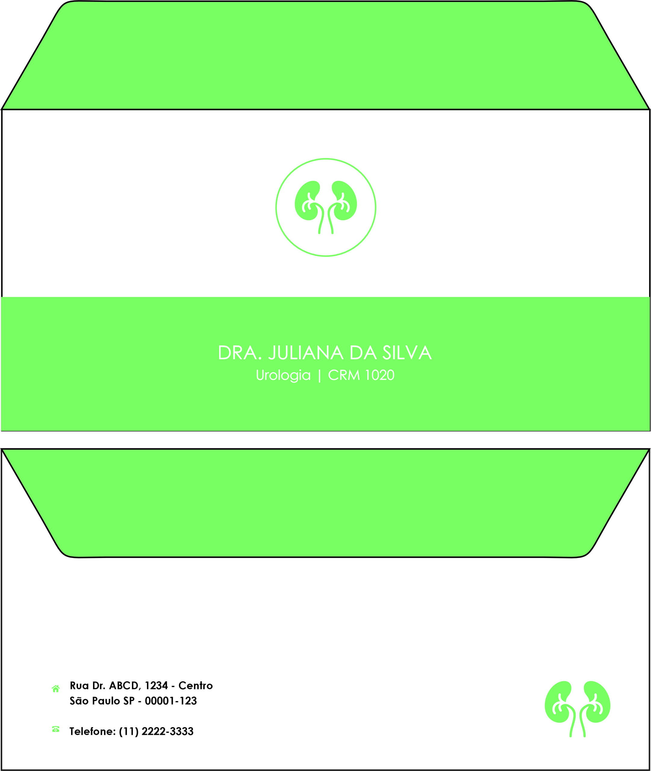 Envelope Ofício (Carta) Urologia Braga
