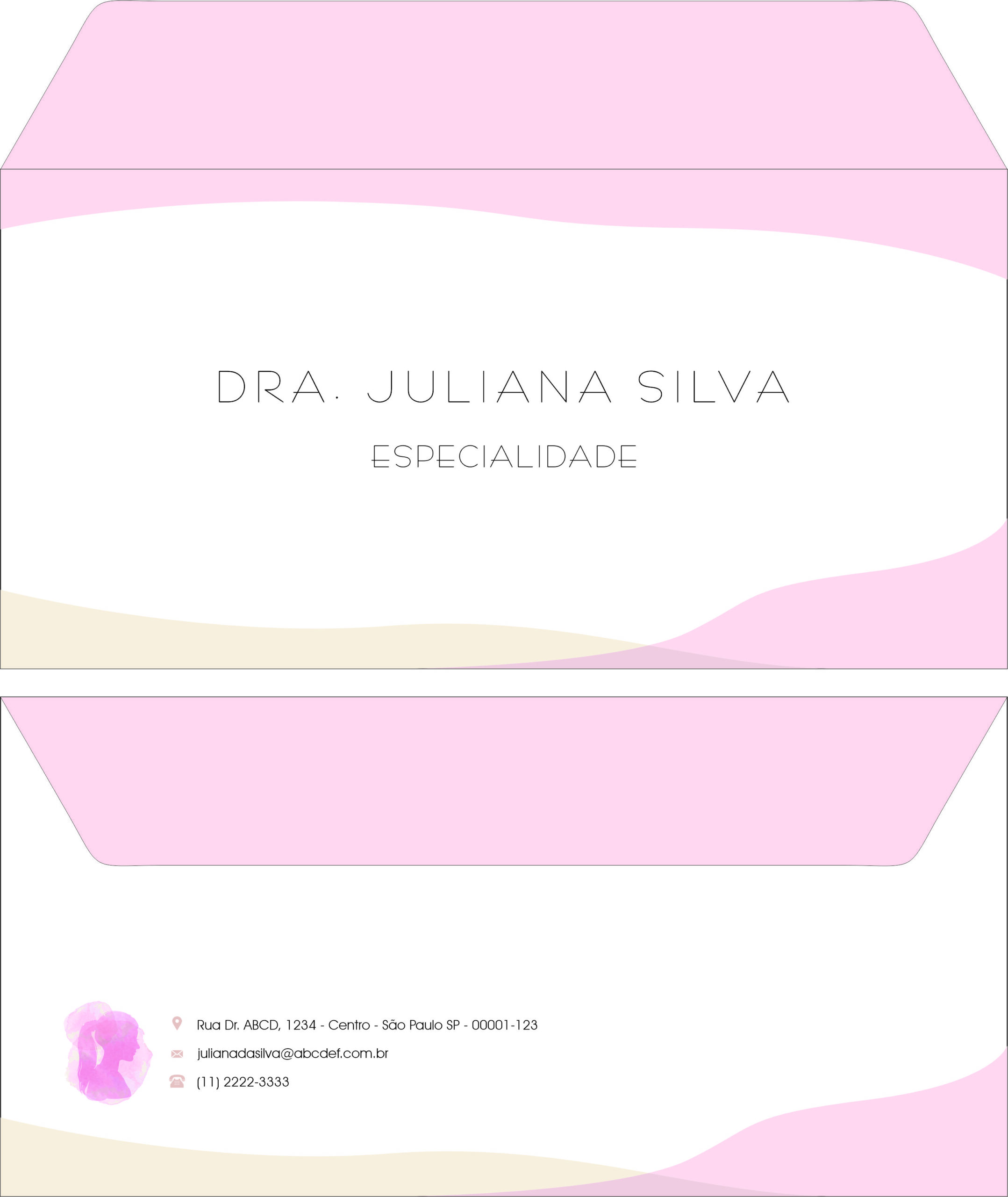 Envelope Ofício (Carta) Dermatologista Bath