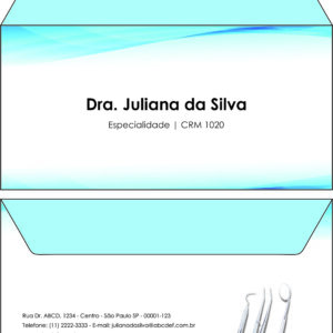 Envelope Ofício (Carta) Odontologia Versalhes