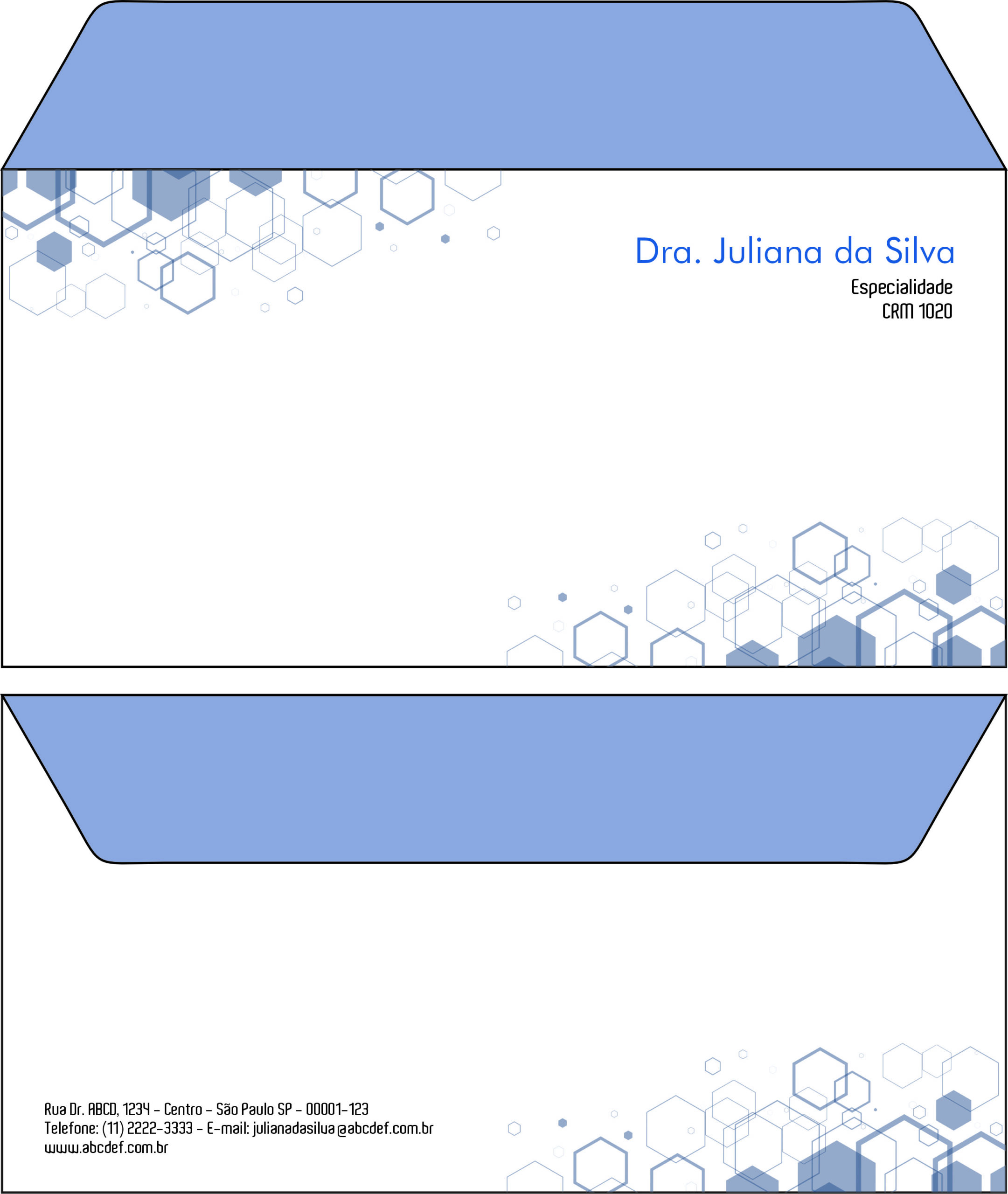Envelope Ofício (Carta) Clínica Geral Mênfis