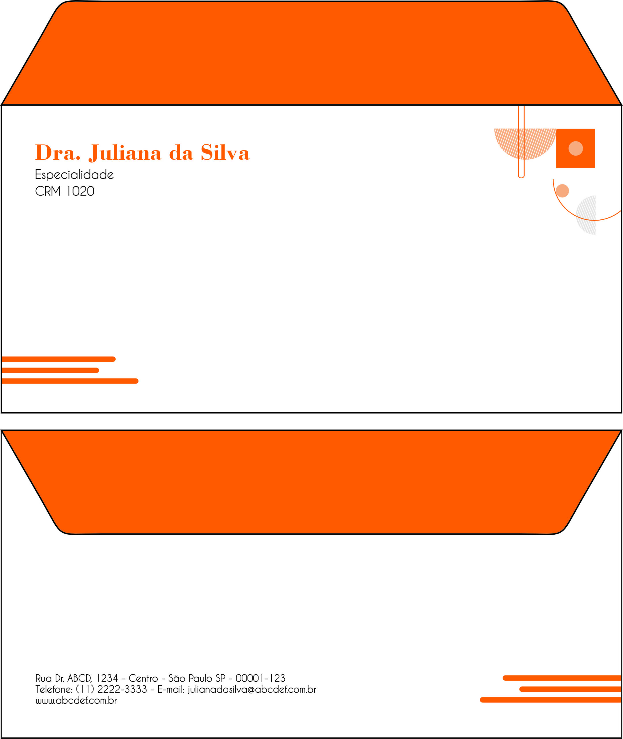 Envelope Ofício (Carta) Clínica Geral Guizé