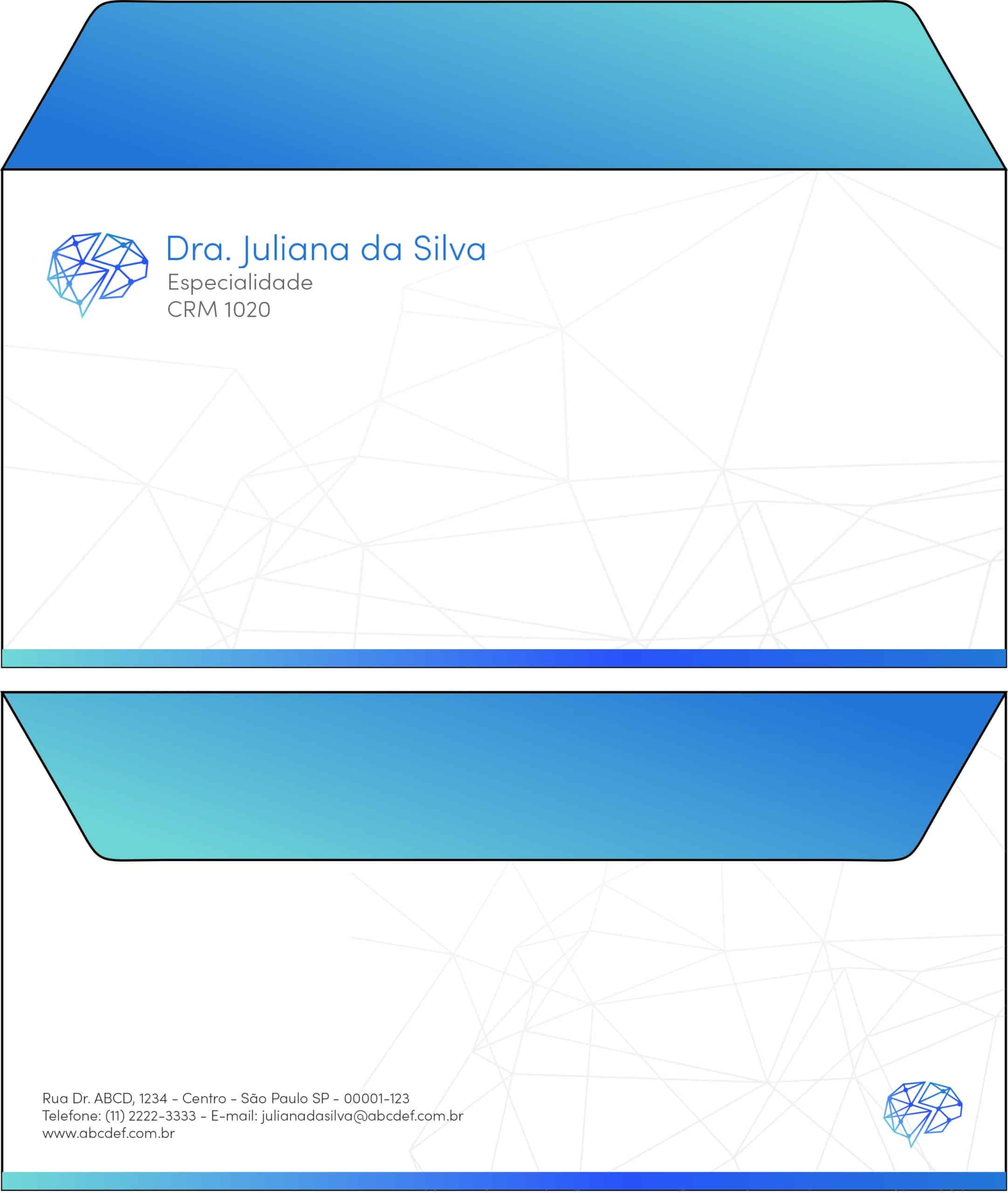 Envelope Ofício (Carta) Psiquiatra e Neurologista Florence