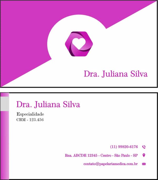 Cartão de Visitas Cardiologista Breda Cartão de Visitas Cardiologista Breda