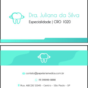 Cartão de Visitas Odontologia Lille