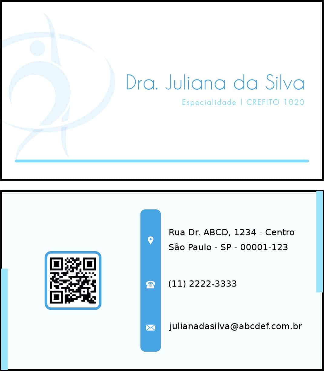 Cartão de Visitas Fisioterapia Tripoli