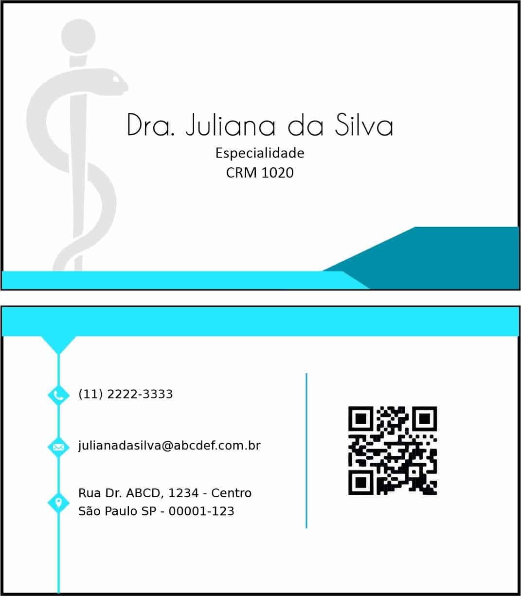 Cartão de Visitas Clínica Geral Assiute