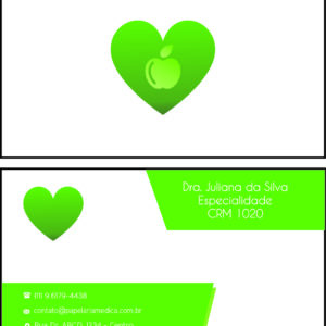 Cartão de Visitas Nutricionista Mendoza