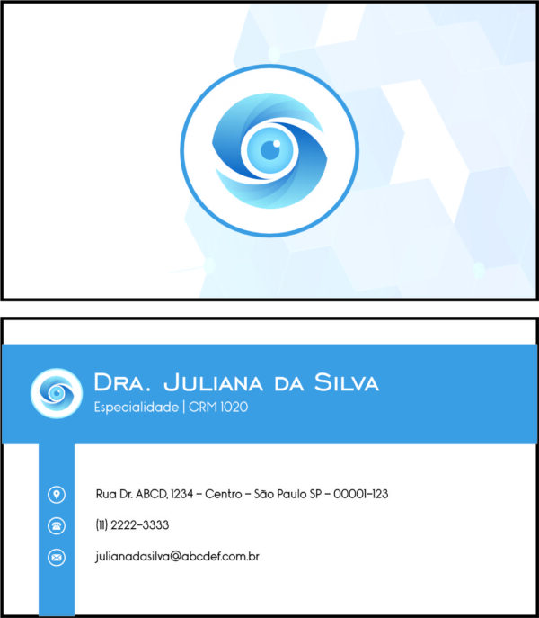 Cartão de Visitas Oftalmologia Visby Cartão de Visitas Oftalmologia Visby