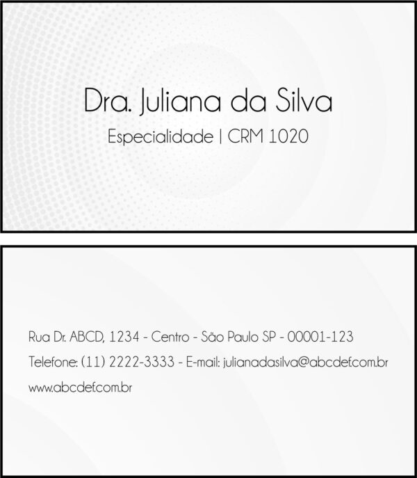 Cartão de Visitas Otorrinolaringologista Seville Cartão de Visitas Otorrinolaringologista Seville