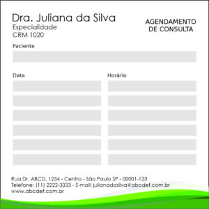 Bloco de Agendamento de Consulta Pneumologia Copenhague